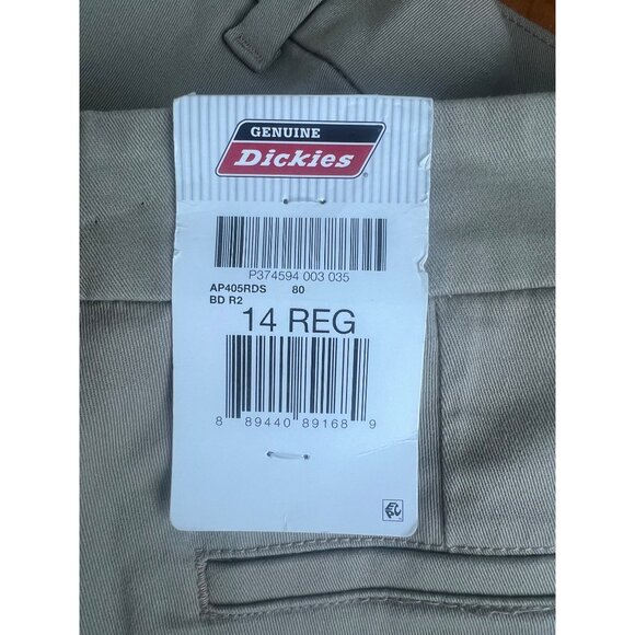 Genuine Dickies Womens Perfectly Slimming High Rise Pant Relaxed Fit Khaki 14R - Picture 11 of 16